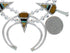 Multicolor Inlay Arrowhead And Water Wave Silver Squash Blossom Necklace Set AX94363